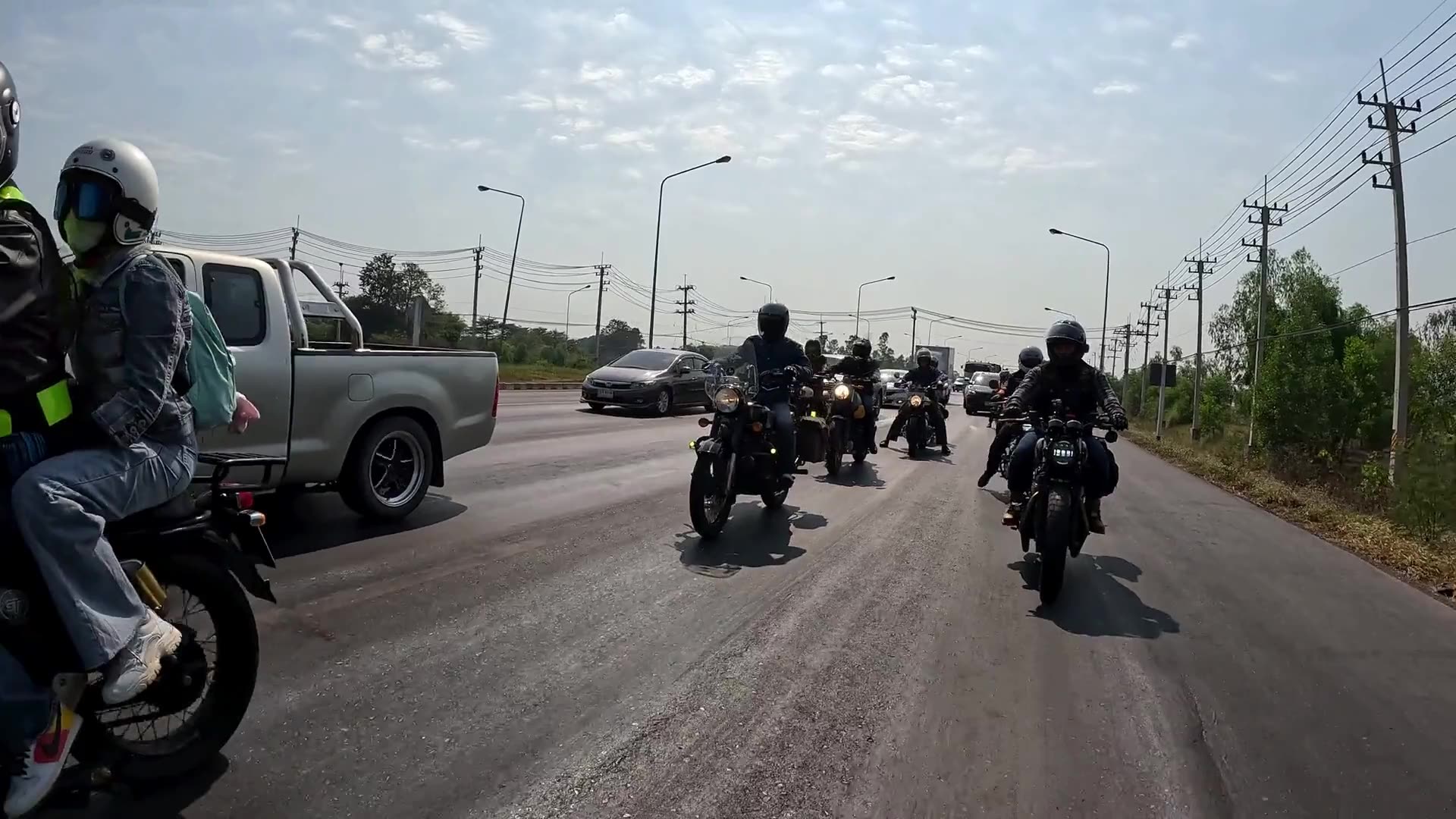 BrosonRoads riders on a Himalayan mountain road — still frame from the journey film